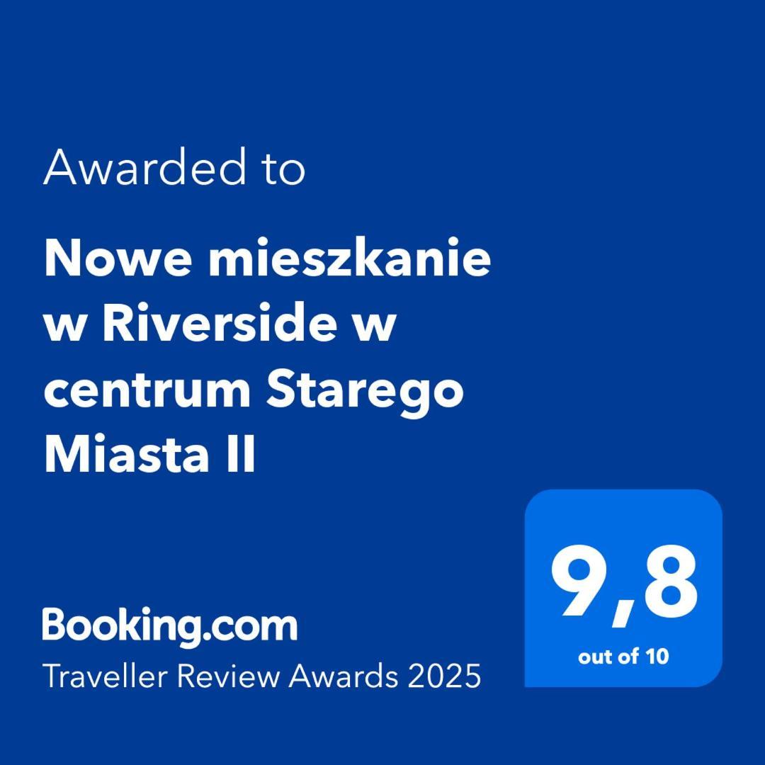 Nowe Mieszkanie W Riverside W Centrum Starego Miasta II Z Parkingiem Гданськ Екстер'єр фото
